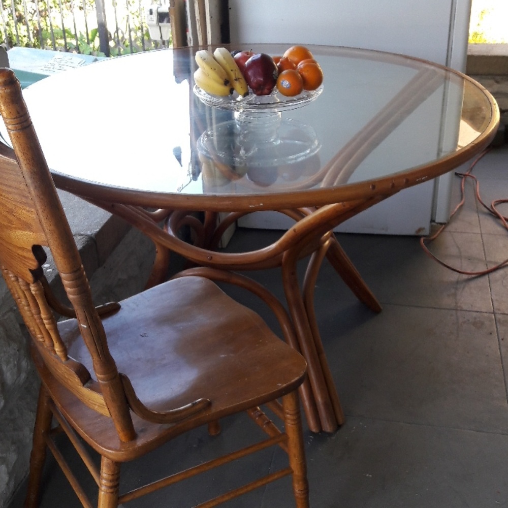 glass table